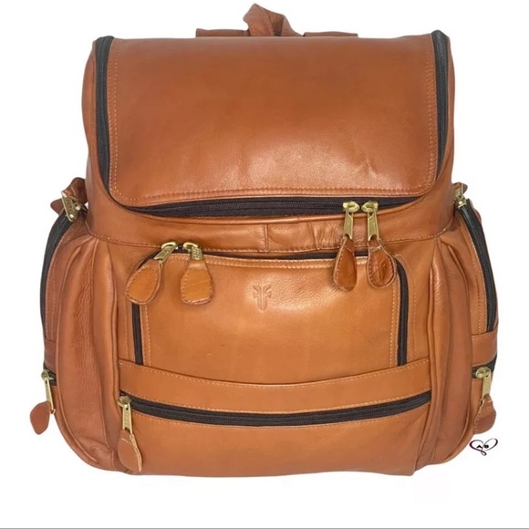 Frye Bags Frye Backpack Loganbrown Leather Multipocket Laptop Sleeve Protection Tech Poshmark